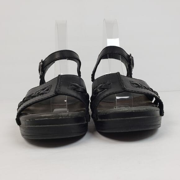 Dansko Sissy Womens Size EU 39 US 8.5-9 Black Leather Braided Slingback Sandals - Picture 6 of 14